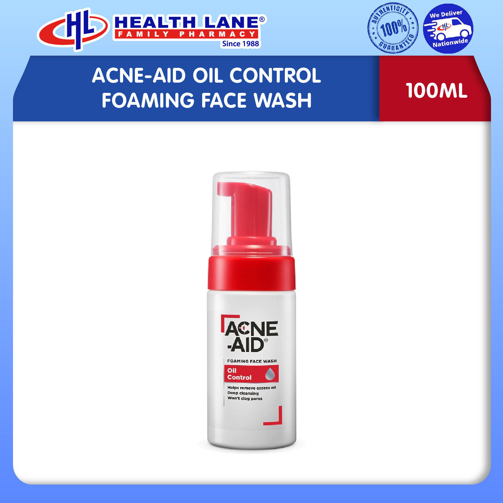 JERAWAT-AID PENGAWAL MINYAK BERBUIH  MUKA SABUN (100ML)